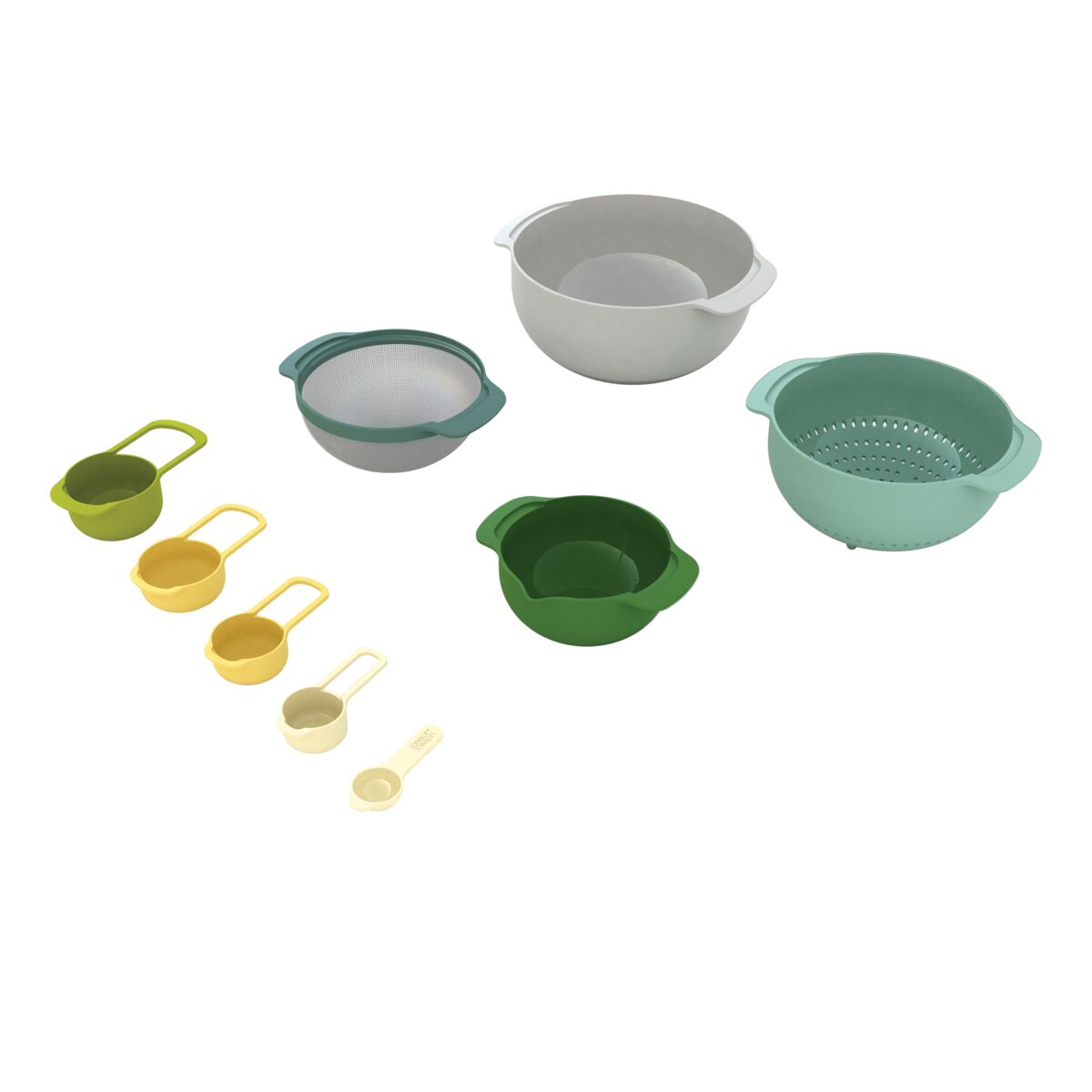 Joseph Joseph 9Piece Dishwasher Safe Compact Nesting Plus Bowl Set Multicolor Kitchen Gadgets